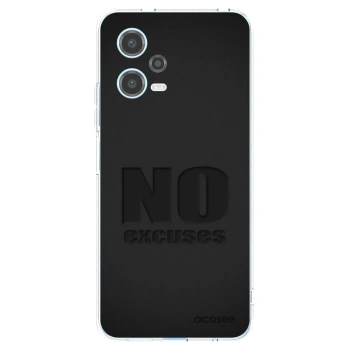 Picasee διαφανής θήκη σιλικόνης Xiaomi Redmi Note 12 5G - No Excuses