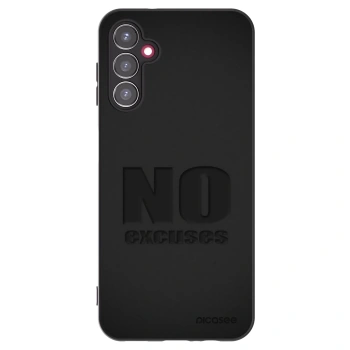 Picasee Μαύρη θήκη σιλικόνης για Samsung Galaxy A14 4G A145R - No Excuses