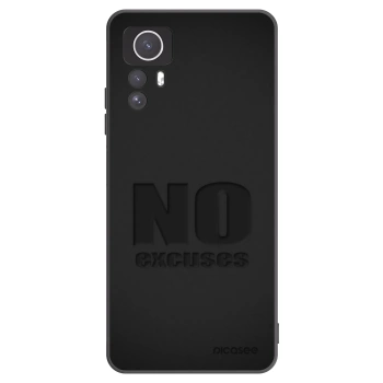 Picasee Μαύρη θήκη σιλικόνης για Xiaomi Redmi Note 12S - No Excuses