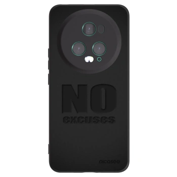 Picasee Μαύρη θήκη σιλικόνης για Honor Magic5 Pro - No Excuses
