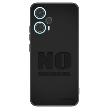 Picasee Μαύρη θήκη σιλικόνης για Xiaomi Poco F5 - No Excuses