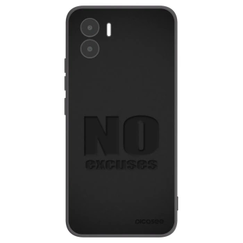 Picasee Μαύρη θήκη σιλικόνης για Xiaomi Redmi A2 - No Excuses