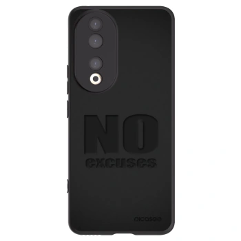 Picasee Μαύρη θήκη σιλικόνης για Honor 90 5G - No Excuses
