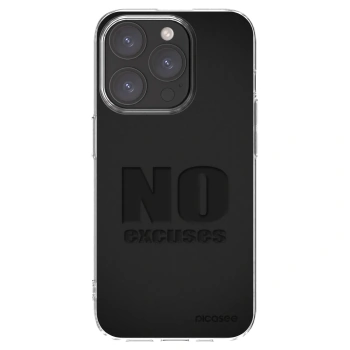 Picasee διαφανής θήκη σιλικόνης Apple iPhone 15 Pro - No Excuses