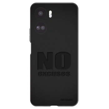 Picasee Μαύρη θήκη σιλικόνης για Honor 90 Lite 5G - No Excuses