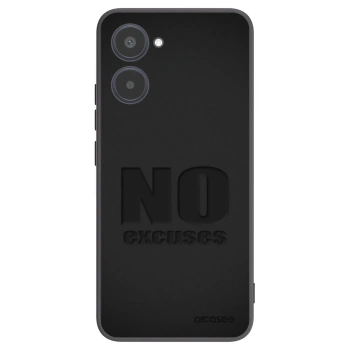 Picasee Μαύρη θήκη σιλικόνης για Realme 10 4G - No Excuses