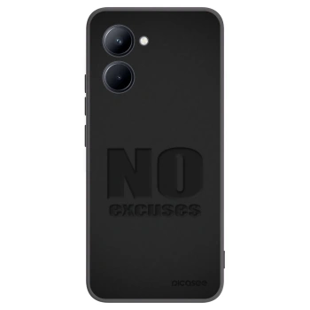 Picasee Μαύρη θήκη σιλικόνης για Realme C33 (2023) - No Excuses