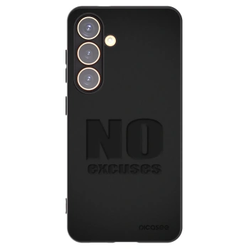 Picasee Μαύρη θήκη σιλικόνης για Samsung Galaxy S24 S921B 5G - No Excuses