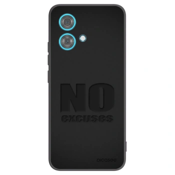 Picasee Μαύρη θήκη σιλικόνης για Motorola Edge 40 Neo - No Excuses