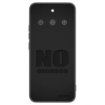 Picasee Μαύρη θήκη σιλικόνης για Realme 11 Pro+ - No Excuses
