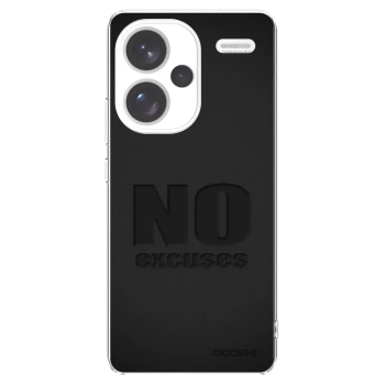 Picasee διαφανής θήκη σιλικόνης Xiaomi Redmi Note 13 Pro+ 5G - No Excuses
