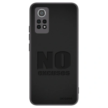 Picasee Μαύρη θήκη σιλικόνης για Xiaomi Redmi Note 12 Pro 4G - No Excuses