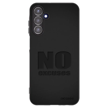 Picasee Μαύρη θήκη σιλικόνης για Samsung Galaxy A15 A155F 4G - No Excuses