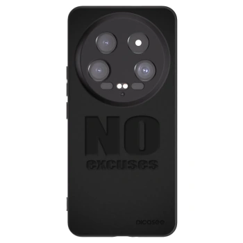 Picasee Μαύρη θήκη σιλικόνης για Xiaomi 14 Ultra - No Excuses