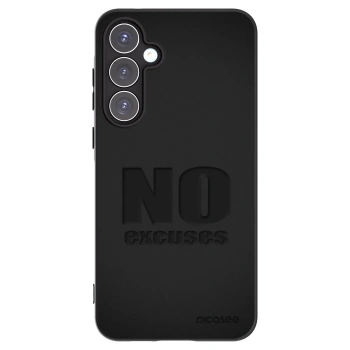 Picasee Μαύρη θήκη σιλικόνης για Samsung Galaxy A55 5G A556B - No Excuses