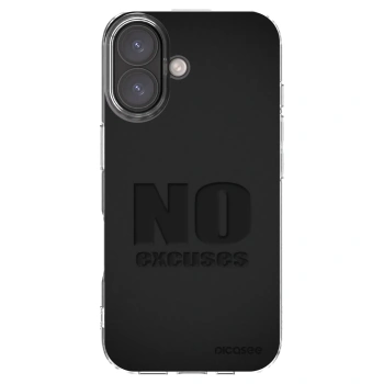 Picasee διαφανής θήκη σιλικόνης Apple iPhone 16 - No Excuses