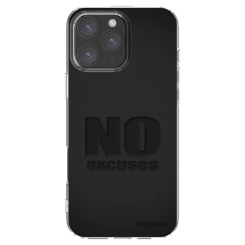 Picasee διαφανής θήκη σιλικόνης Apple iPhone 16 Pro Max - No Excuses