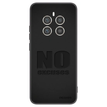 Picasee Μαύρη θήκη σιλικόνης για Realme 12 Pro 5G - No Excuses