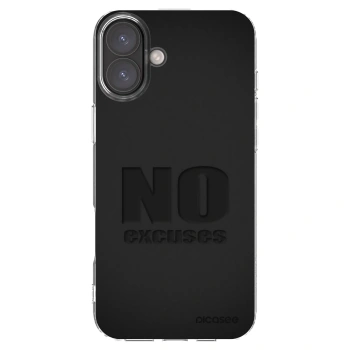 Picasee διαφανής θήκη σιλικόνης Apple iPhone 16 Plus - No Excuses