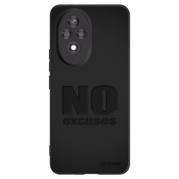 Picasee Μαύρη θήκη σιλικόνης για Honor 200 5G - No Excuses
