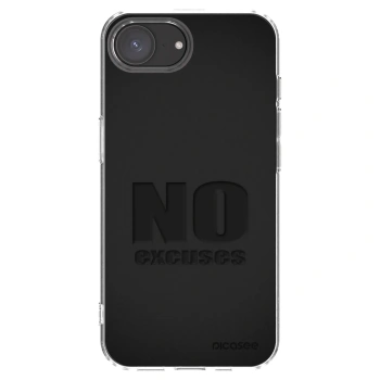 Picasee διαφανής θήκη σιλικόνης Apple iPhone 16e - No Excuses