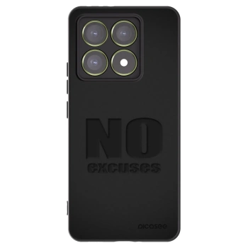 Picasee Μαύρη θήκη σιλικόνης για Xiaomi 14T - No Excuses