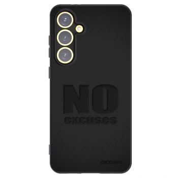 Picasee Μαύρη θήκη σιλικόνης για Samsung Galaxy S24 FE S721B - No Excuses