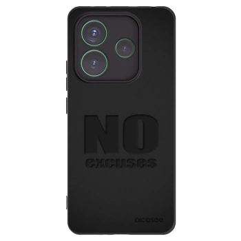 Picasee Μαύρη θήκη σιλικόνης για Xiaomi Redmi Note 14 5G - No Excuses