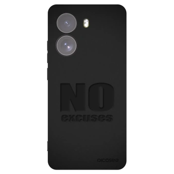 Picasee Μαύρη θήκη σιλικόνης για Xiaomi Poco X7 - No Excuses
