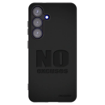 Picasee Μαύρη θήκη σιλικόνης για Samsung Galaxy S25 5G - No Excuses