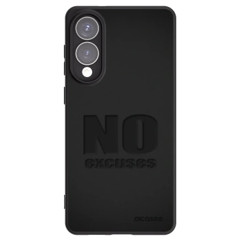 Picasee Μαύρη θήκη σιλικόνης για Samsung Galaxy S25 Edge 5G - No Excuses