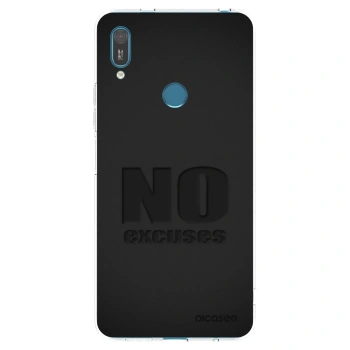 Picasee διαφανής θήκη σιλικόνης Huawei Y7 2019 - No Excuses