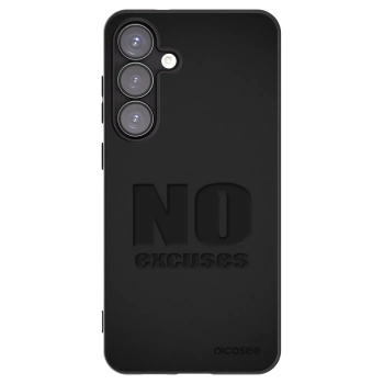 Picasee Μαύρη θήκη σιλικόνης για Samsung Galaxy S25+ 5G - No Excuses