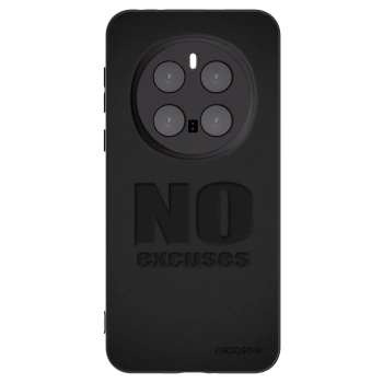 Picasee Μαύρη θήκη σιλικόνης για Honor Magic7 Pro 5G - No Excuses