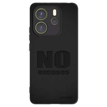 Picasee Μαύρη θήκη σιλικόνης για Xiaomi Redmi Note 14 4G - No Excuses