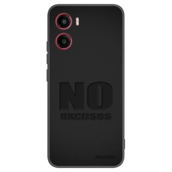 Picasee Μαύρη θήκη σιλικόνης για Motorola Moto G05 - No Excuses