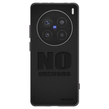 Picasee Μαύρη θήκη σιλικόνης για Vivo X200 Pro - No Excuses