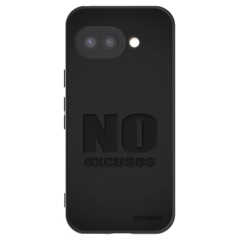 Picasee Μαύρη θήκη σιλικόνης για Google Pixel 9a - No Excuses