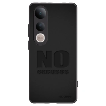 Picasee Μαύρη θήκη σιλικόνης για Vivo V50 Lite 5G - No Excuses