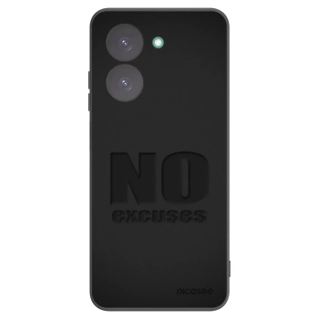 Picasee Μαύρη θήκη σιλικόνης για Xiaomi Redmi A5 - No Excuses