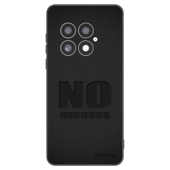 Picasee Μαύρη θήκη σιλικόνης για OnePlus 13 5G - No Excuses