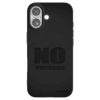 Picasee Μαύρη θήκη σιλικόνης για Apple iPhone 17 - No Excuses