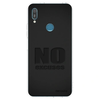Picasee διαφανής θήκη σιλικόνης Huawei Y6 2019 - No Excuses