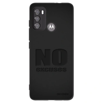 Picasee Μαύρη θήκη σιλικόνης για Motorola Edge 60 5G - No Excuses