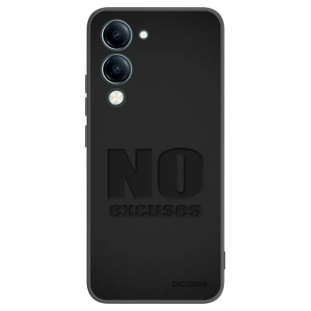 Picasee Μαύρη θήκη σιλικόνης για Vivo Y29s 5G - No Excuses