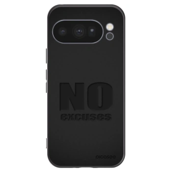 Picasee Μαύρη θήκη σιλικόνης για Google Pixel 10 Pro - No Excuses