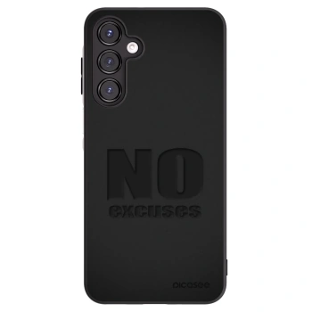 Picasee Μαύρη θήκη σιλικόνης για Samsung Galaxy A16 4G - No Excuses
