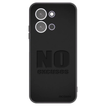 Picasee Μαύρη θήκη σιλικόνης για Xiaomi Redmi 15C 5G - No Excuses
