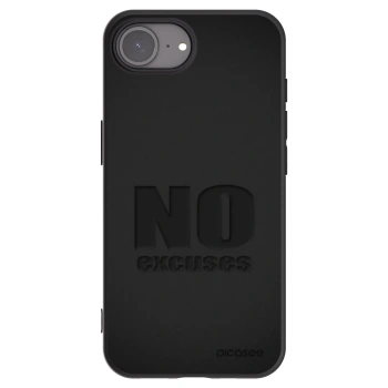 Picasee Μαύρη θήκη σιλικόνης για Apple iPhone 17e - No Excuses