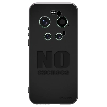Picasee Μαύρη θήκη σιλικόνης για Xiaomi 17 Ultra - No Excuses